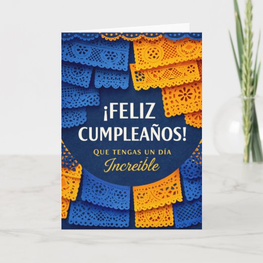 birthday card in spanish for men  kaart (Voorkant)