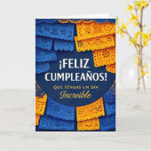 birthday card in spanish for men  kaart (Gele Bloem)
