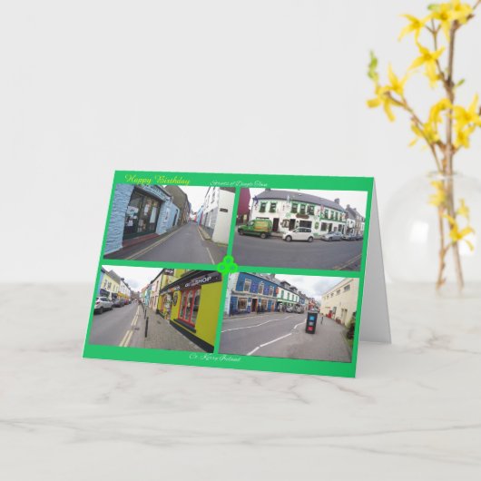 Birthday Card Irish Kaart (Gele Bloem)