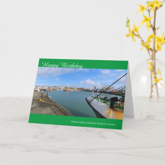 Birthday Card Irish Kaart (Gele Bloem)