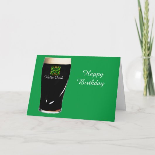 Birthday Card Irish Kaart (Voorkant)