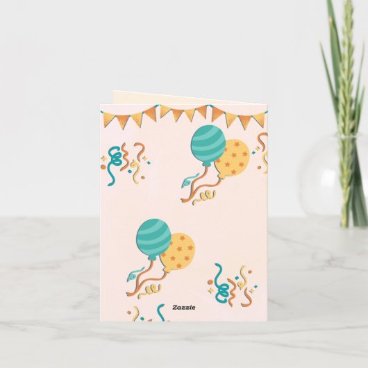 birthday card kaart (Achterkant)