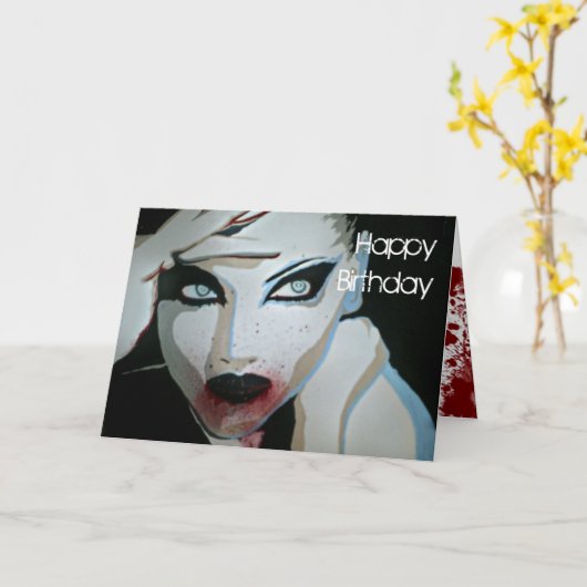 Birthday Card Kaart (Gele Bloem)