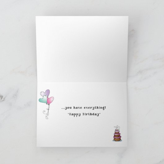 BIRTHDAY CARD KAART (Binnen)