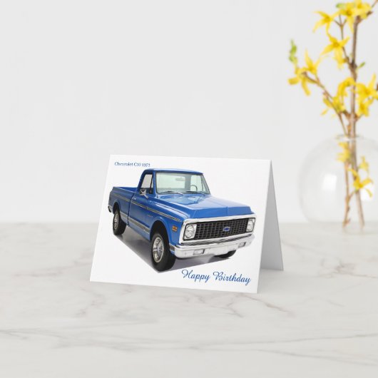 Birthday Card Kaart (Gele Bloem)