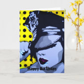 Birthday Card Kaart (Gele Bloem)
