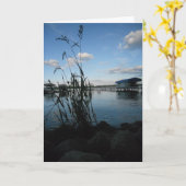 Birthday Card "Kijken naar het Franse meer" Kaart (Gele Bloem)