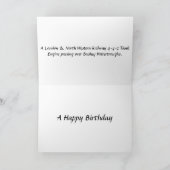 Birthday Card - L & N W R Tank Engine Kaart (Binnen)