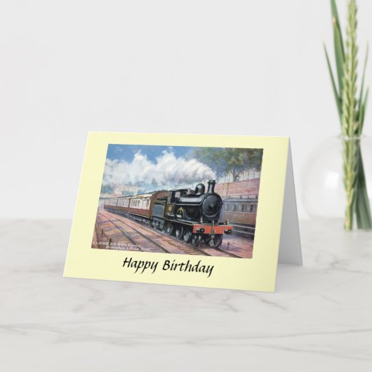 Birthday Card - L & NWR City to City Express Kaart (Voorkant)
