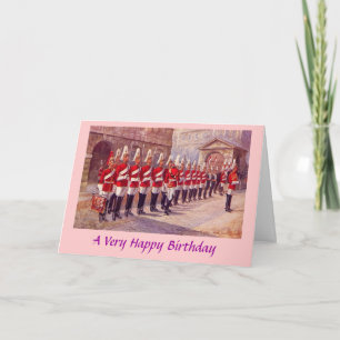 Birthday Card - Londen, Whitehall Kaart
