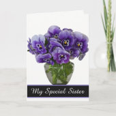 Birthday Card - Mijn speciale zuster Card Kaart (Voorkant)