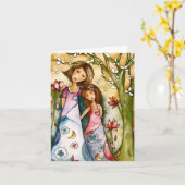 Birthday Card - Moeder & Dochter Kaart (Gele Bloem)