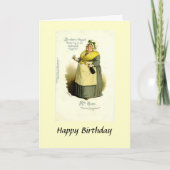 Birthday Card - Mrs Gamp uit "Martin Chuzzlewit" Kaart (Voorkant)