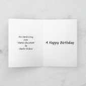 Birthday Card - Mrs Gamp uit "Martin Chuzzlewit" Kaart (Binnen)