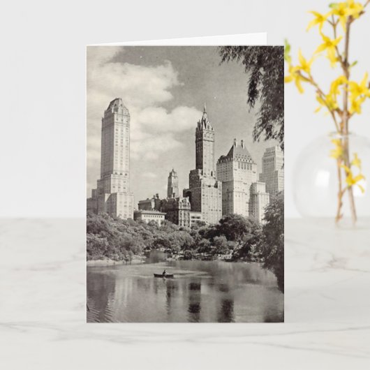 Birthday Card, New York City, Central Park Kaart (Gele Bloem)