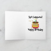 Birthday Card~ Newfoundland Dog Kaart (Binnen)