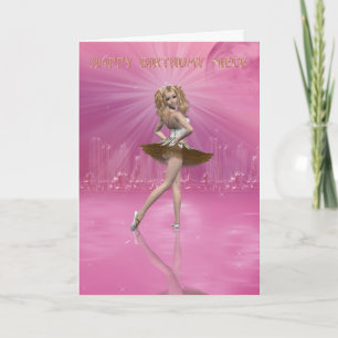 Birthday Card Niece, Birthday ballet voor Niece Kaart