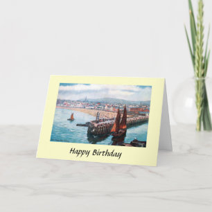 Birthday Card - Peel, eiland Man Kaart