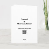 Birthday Card - Personalised Big Red Bus Kaart (Achterkant)