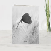 Birthday Card Photo Custom black and white Kaart (Achterkant)