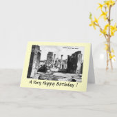 Birthday Card - Pompei Kaart (Gele Bloem)