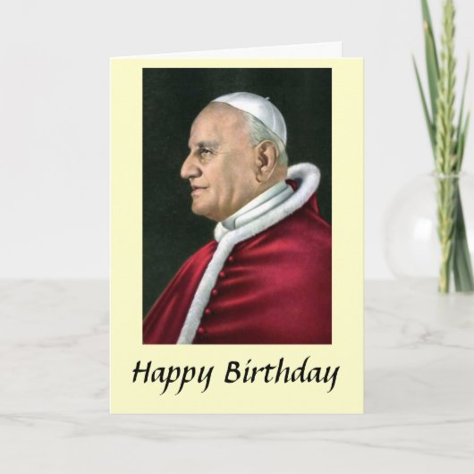 Birthday Card - Pope John XXIII Kaart (Voorkant)