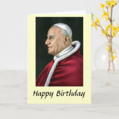 Birthday Card - Pope John XXIII Kaart (Gele Bloem)