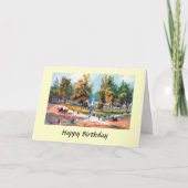 Birthday Card - Portland, Oregon - The Plaza Kaart (Voorkant)