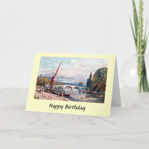 Birthday Card - Richmond Bridge, Richmond, Surrey Kaart