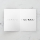 Birthday Card - San Remo, Italië Kaart (Binnen)