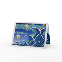 Birthday Card | Sequin Waves | Seascape