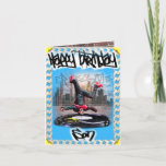 Birthday card Son Kaart<br><div class="desc">Verjaarkaart voor Zoon met freestyle-breekster,  ontworpen door fysieke verandering en uitsluitend verkocht door Zazzle</div>