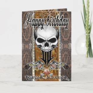 Birthday card steampunk kaart