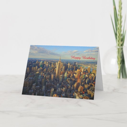 Birthday Card USA Kaart (Voorkant)