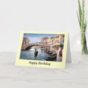 Birthday Card - Venice, Italië Kaart