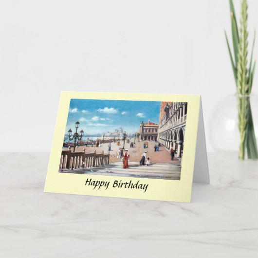 Birthday Card - Venice, Italië Kaart (Voorkant)