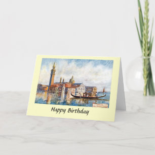 Birthday Card - Venice Kaart