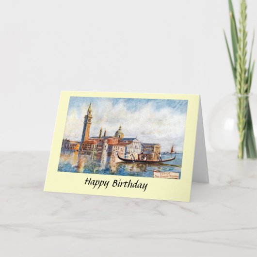 Birthday Card - Venice Kaart (Voorkant)
