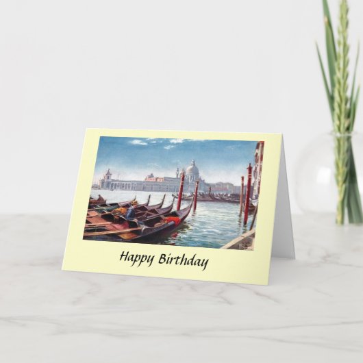 Birthday Card - Venice Kaart (Voorkant)