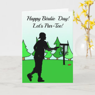 Birthday Card voor Disc Golfer Kaart