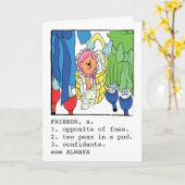 Birthday Card voor Friend Greeting Kaart (Gele Bloem)