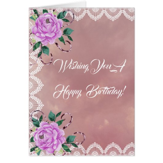 Birthday Card voor haar (Voorkant)