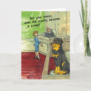 Birthday Card voor Hondenliefhebber - Loyal Rottwe Kaart