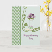 Birthday Card voor Judy Kaart (Gele Bloem)