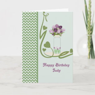 Birthday Card voor Judy Kaart