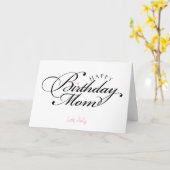 Birthday Card voor mam Kaart (Gele Bloem)