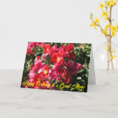 Birthday Card voor mam Kaart (Gele Bloem)