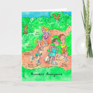 Birthday Card voor Runner - Runners Anonymous Kaart