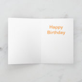 birthday card with image of sunset over lake kaart (Binnen)