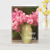 Birthday Card - Zoete erwten Kaart (Gele Bloem)